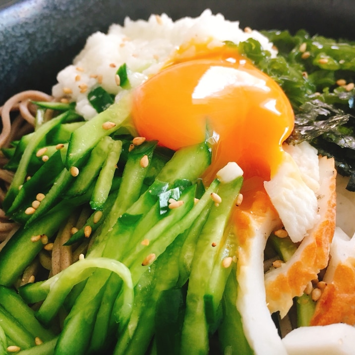 ねばねば食材で体にも嬉しい ねばしゃきとろろ蕎麦 レシピ 作り方 By ほの茶 楽天レシピ ねばねば食材で体にも嬉しい ねばしゃきとろろ蕎麦 レシピ 作り方 By ほの茶 楽天レシピ